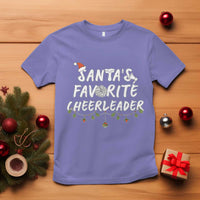 Santa Favorite Cheerleader T Shirt Christmas Cheerleading Gift - Wonder Print Shop