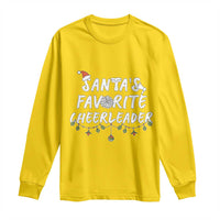 Santa Favorite Cheerleader Long Sleeve Shirt Christmas Cheerleading Gift - Wonder Print Shop