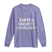 Santa Favorite Cheerleader Long Sleeve Shirt Christmas Cheerleading Gift - Wonder Print Shop