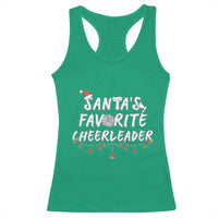 Santa Favorite Cheerleader Racerback Tank Top Christmas Cheerleading Gift - Wonder Print Shop