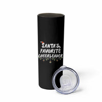Santa Favorite Cheerleader Skinny Tumbler Christmas Cheerleading Gift - Wonder Print Shop
