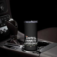 Santa Favorite Cheerleader Skinny Tumbler Christmas Cheerleading Gift - Wonder Print Shop