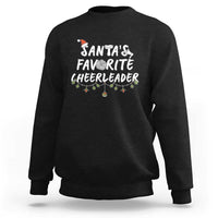Santa Favorite Cheerleader Sweatshirt Christmas Cheerleading Gift - Wonder Print Shop