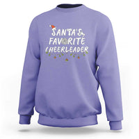 Santa Favorite Cheerleader Sweatshirt Christmas Cheerleading Gift - Wonder Print Shop