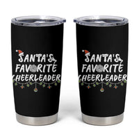 Santa Favorite Cheerleader Tumbler Cup Christmas Cheerleading Gift - Wonder Print Shop