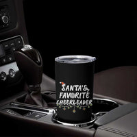 Santa Favorite Cheerleader Tumbler Cup Christmas Cheerleading Gift - Wonder Print Shop