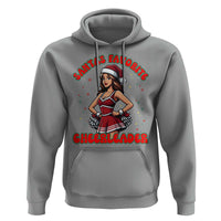 Santa Favorite Cheerleader Hoodie Funny Christmas Cheer Gift - Wonder Print Shop