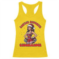 Santa Favorite Cheerleader Racerback Tank Top Funny Christmas Cheer Gift - Wonder Print Shop