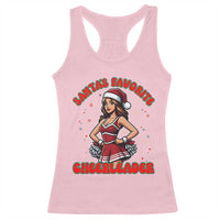 Santa Favorite Cheerleader Racerback Tank Top Funny Christmas Cheer Gift - Wonder Print Shop