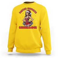 Santa Favorite Cheerleader Sweatshirt Funny Christmas Cheer Gift - Wonder Print Shop