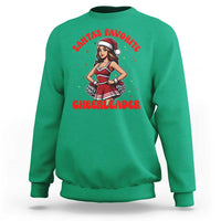 Santa Favorite Cheerleader Sweatshirt Funny Christmas Cheer Gift - Wonder Print Shop