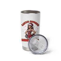 Santa Favorite Cheerleader Tumbler Cup Funny Christmas Cheer Gift - Wonder Print Shop