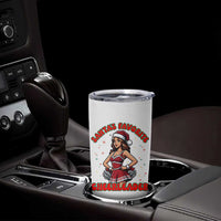 Santa Favorite Cheerleader Tumbler Cup Funny Christmas Cheer Gift - Wonder Print Shop