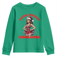 Santa Favorite Cheerleader Youth Sweatshirt Funny Christmas Cheer Gift - Wonder Print Shop