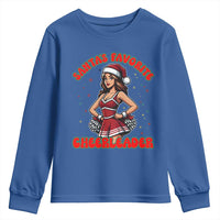 Santa Favorite Cheerleader Youth Sweatshirt Funny Christmas Cheer Gift - Wonder Print Shop