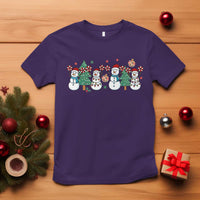 Funny Christmas Cheer Gift T Shirt Santa Snowman Cheerleaders - Wonder Print Shop