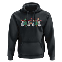 Funny Christmas Cheer Gift Hoodie Santa Snowman Cheerleaders - Wonder Print Shop