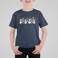 Funny Christmas Cheer Gift T Shirt For Kid Santa Snowman Cheerleaders - Wonder Print Shop