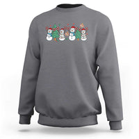 Funny Christmas Cheer Gift Sweatshirt Santa Snowman Cheerleaders - Wonder Print Shop