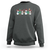 Funny Christmas Cheer Gift Sweatshirt Santa Snowman Cheerleaders - Wonder Print Shop