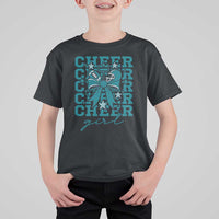 Cheer Girl Football Team Spirit T Shirt For Kid Cheerleading Gift - Wonder Print Shop