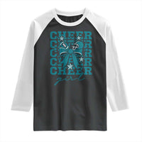 Cheer Girl Football Team Spirit Raglan Shirt Cheerleading Gift - Wonder Print Shop