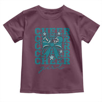 Cheer Girl Football Team Spirit Toddler T Shirt Cheerleading Gift - Wonder Print Shop