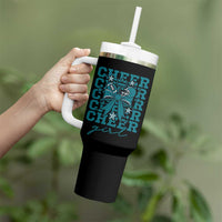 Cheer Girl Football Team Spirit Tumbler With Handle Cheerleading Gift - Wonder Print Shop