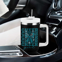 Cheer Girl Football Team Spirit Tumbler With Handle Cheerleading Gift - Wonder Print Shop