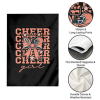 Cheer Girl Football Team Spirit Garden Flag Gift For Cheerleader - Wonder Print Shop