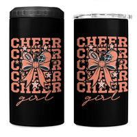 Cheer Girl Football Team Spirit 4 in 1 Can Cooler Tumbler Gift For Cheerleader - Wonder Print Shop