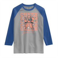 Cheer Girl Football Team Spirit Raglan Shirt Gift For Cheerleader - Wonder Print Shop