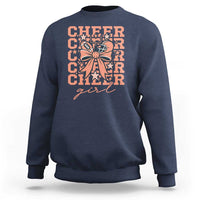 Cheer Girl Football Team Spirit Sweatshirt Gift For Cheerleader - Wonder Print Shop