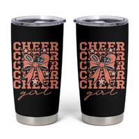 Cheer Girl Football Team Spirit Tumbler Cup Gift For Cheerleader - Wonder Print Shop