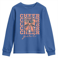 Cheer Girl Football Team Spirit Youth Sweatshirt Gift For Cheerleader - Wonder Print Shop