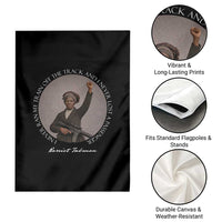 Harriet Tubman Quote Garden Flag I Never Ran My Train Off The Track