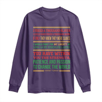 Harriet Tubman Powerful Quote Long Sleeve Shirt Female Empowerment History Gift - Wonder Print Shop