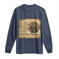 Harriet Tubman Quote Long Sleeve Shirt Liberty Or Death Empowerment Gift - Wonder Print Shop
