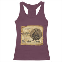 Harriet Tubman Quote Racerback Tank Top Liberty Or Death Empowerment Gift - Wonder Print Shop