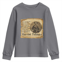 Harriet Tubman Quote Youth Sweatshirt Liberty Or Death Empowerment Gift - Wonder Print Shop