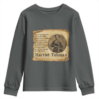 Harriet Tubman Quote Youth Sweatshirt Liberty Or Death Empowerment Gift - Wonder Print Shop