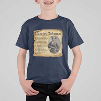 Vintage Harriet Tubman Poster T Shirt For Kid Female Empowerment History Gift - Wonder Print Shop