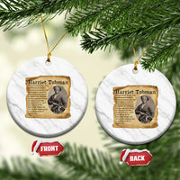 Vintage Harriet Tubman Poster Ceramic Ornament Female Empowerment History Gift - Wonder Print Shop