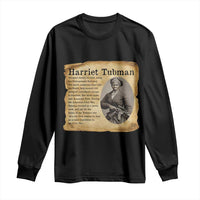 Vintage Harriet Tubman Poster Long Sleeve Shirt Female Empowerment History Gift - Wonder Print Shop