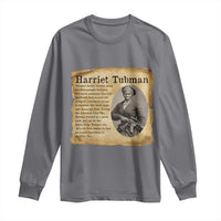 Vintage Harriet Tubman Poster Long Sleeve Shirt Female Empowerment History Gift - Wonder Print Shop
