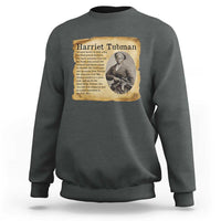 Vintage Harriet Tubman Poster Sweatshirt Female Empowerment History Gift - Wonder Print Shop