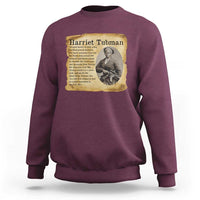 Vintage Harriet Tubman Poster Sweatshirt Female Empowerment History Gift - Wonder Print Shop