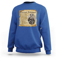 Vintage Harriet Tubman Poster Sweatshirt Female Empowerment History Gift - Wonder Print Shop