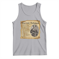 Vintage Harriet Tubman Poster Tank Top Female Empowerment History Gift - Wonder Print Shop