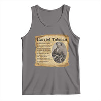 Vintage Harriet Tubman Poster Tank Top Female Empowerment History Gift - Wonder Print Shop